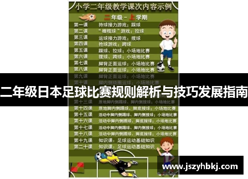 二年级日本足球比赛规则解析与技巧发展指南